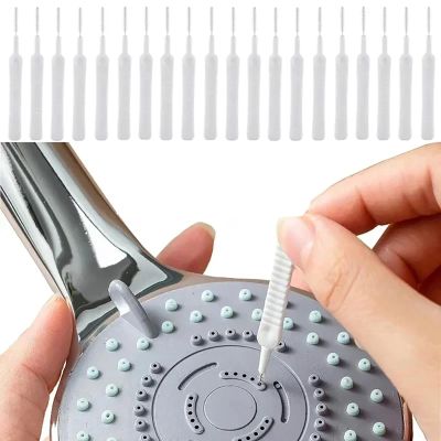 20Pcs Multifunctional Shower Head Cleaning Brush for Small Holes,White