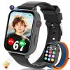 4G Kids Smart Watch GPS Tracker, Smartwatch for Kid with Video Calling, Voice Chat, Class Mode, SOS , Pedometer, Alarm, Games, SIM Card HD Touch Screen Phone Watch Gift for 4-12 Girls Boys, Black view 1