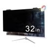 32 Inch Magnetic Computer Privacy Screen for 16:9 Widescreen Monitor - Anti-Blue Light Anti-UV Blue Light Blocking Removable Privacy Protector Shield,32in view 1