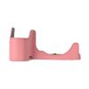 A6700 Case, Genuine Leather Camera Case Bottom Opening Body Half Base Cover for Sony Alpha A6700 with Hand Wrist Strap (Pink) view 2