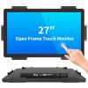 LMENGER 27 Inch Open Frame Touch Monitor, PCAP 10-Point Touch Industrial Touchscreen Monitor, with HDMI/VGA/DVI Interface, Active Matrix TFT LCD,LED Backlight, with VESA Mount view 1
