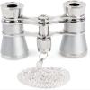 Monoculars for Adults High Power, 3X25 Opera Glasses Binoculars Metal Body with Chain/Handle Optical Lens Theater Telescope Retro Design Women Girls Clear Binoculars view 1