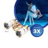 Monoculars for Adults High Power, 3X25 Opera Glasses Binoculars Metal Body with Chain/Handle Optical Lens Theater Telescope Retro Design Women Girls Clear Binoculars view 2
