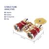 Monoculars for Adults High Power, 3X25 Opera Glasses Binoculars Metal Body with Chain/Handle Optical Lens Theater Telescope Retro Design Women Girls Clear Binoculars view 4