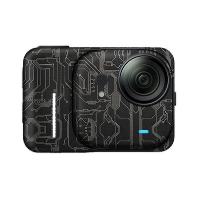 Mebont Camera Decal Skin for Insta360 GO Ultra 3M Material Sticker Waterproof Camera Protector(Circuit Gold)
