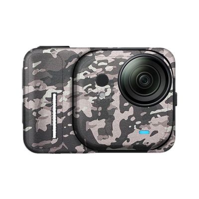 Mebont Camera Decal Skin for Insta360 GO Ultra 3M Material Sticker Waterproof Camera Protector(Camo Black)