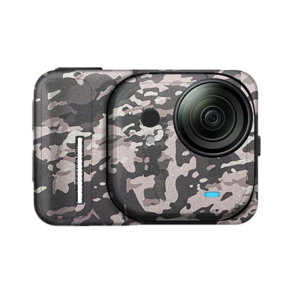 Mebont Camera Decal Skin for Insta360 GO Ultra 3M Material Sticker Waterproof Camera Protector(Camo Black)