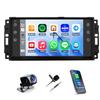 Double Din Android Car Stereo Radio for 2008-2011 for Jeep Liberty with Wireless CarPlay/Android Auto,7" Touch Screen Car Audio Receiver GPS WiFi Mirror Link Bluetooth SWC AUX-in +Backup Camera,2+32G view 1