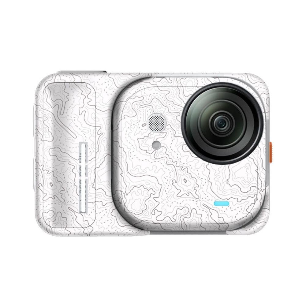 Mebont Camera Decal Skin for Insta360 GO Ultra 3M Material Sticker Waterproof Camera Protector(Contour Line White)