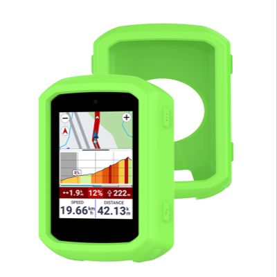 Case for Garmin Edge 850 & Garmin Edge 550 GPS Bike Computer,UYRUREL Premium Silicone Material,Shock-Absorbing and Anti Drop Protection Soft Shell,Fluorescent Green.
