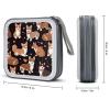 CD Case 40 Capacity CD DVD Case Wallet Holder Corgi Dog with Heart Shape Portable Storage Binder for Office Home Travel Car view 2
