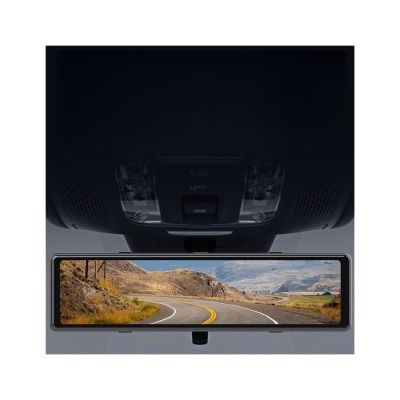 12 Inch Rearview Mirror Dash Cam Streaming Media Rearview Mirror 1080P Front Rear Left Right Blind Spot Assist Camera