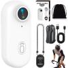 Gugliet 4K Waterproof POV Capture Pro, 128GB POV Pro, 2026 New Thumb Action Camera, Ultra Wide Angle Mini Body Camera, Wearable Video Recording for Vlogging, Cycling, Diving (White 1080p) view 1