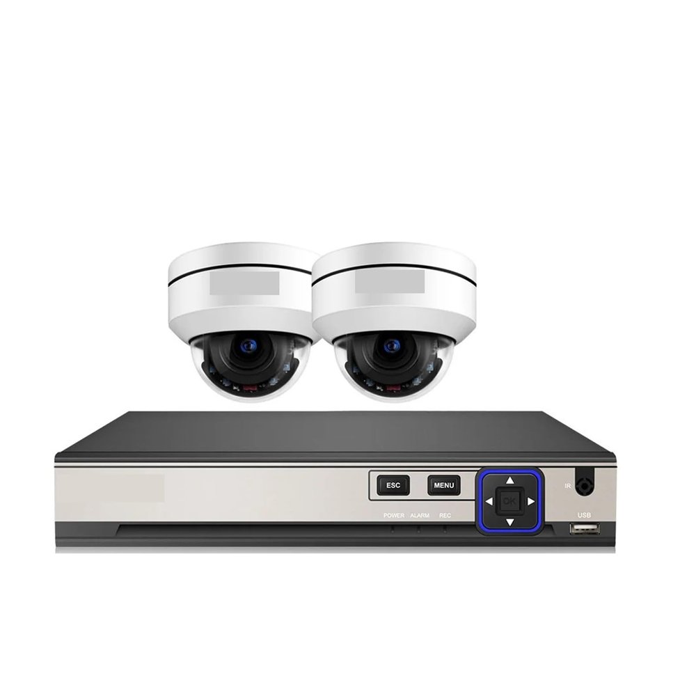 QDVOPHZA 10X Zoom 5MP PTZ POE Dome Camera System Set 4K 8CH NVR Kit Outdoor Waterproof CCTV IP Camera Video Surveillance System Kit(4PCS,10CH 2PCS Camera_NO Card)