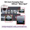QDVOPHZA 10X Zoom 5MP PTZ POE Dome Camera System Set 4K 8CH NVR Kit Outdoor Waterproof CCTV IP Camera Video Surveillance System Kit(4PCS,10CH 2PCS Camera_NO Card) view 3