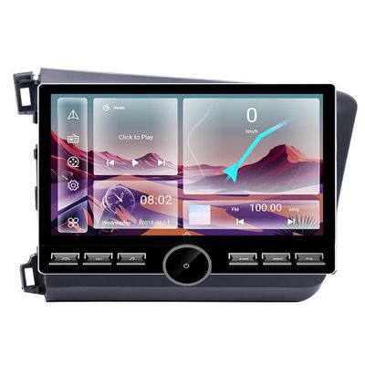 4GB RAM+64GB ROM for Honda Civic Radio 2012-2015 Car Stereo Wireless Carplay Android Auto with 10.8" IPS Touchscreen GPS Navigation for Car Head Unit Built-in DSP Free Backup Camera