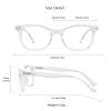 LifeArt Reading Glasses Anti Eyestrain Computer Readers Gaming GlassesTV Glasses Women and Men Anti Glare (Clear, 2.25 Magnification) view 3