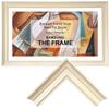 Stylespace Minimalist Line Ivory White 43" TV frame - Compatible ONLY with Samsung The Frame TV and Pro TVs (Fits 2021-2026 models, model codes:43LS05A/B/C/D/FA/FW) view 1