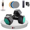 360 Degree Electric Rotating Potography Turntable,Rotating Platform Photography Turntable,Control +5 Colors Backgrounds,for Products Display,Live Show 52CM-White view 1