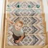 Stair Treads Non-Slip, 15 Pieces Carpet Stair Treads, Geometric Ethnic Pattern Staircase Runner for Wooden Steps, 30" x 8" Indoor Staircase Step Runners Rugs, Stairway Cover Mat Pads view 3