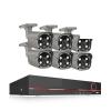 QDVOPHZA 8CH 5MP 8MP Security Camera System 4K HD POE IP Camera Kit Two Way Audio Face Detect Metal Outdoor Video Surveillance(4PCS,8CH 6Pcs 5MP Camera) view 1