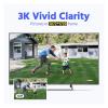QDVOPHZA 3K 6MP Security Video Surveillance Cameras H.265+ Human Tracking POE Camera Support 256GB SD Card Storage(4PCS,23pcs As Shown-1) view 2