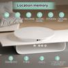 23.6In Remote Large Motorized Electric Turntable,Rotating Platform Photography Turntable,Control +5 Colors Backgrounds,for Products Display,Live Show 52CM-White view 2
