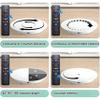 23.6In Remote Large Motorized Electric Turntable,Rotating Platform Photography Turntable,Control +5 Colors Backgrounds,for Products Display,Live Show 52CM-White view 4