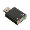 COOLHIYA Channel USB External Sound Card Adapter with Headphone and Microphone Jack Aluminum Alloy USB Stereo Audio Adapter for Laptop and Desktop Plug and Play Portable Replacement for view 1