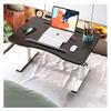 Adjustable Laptop Bed Desk with Cup Holder & Card Slot, Portable Folding Tray Table for Eating & Writing, 23.6" White Bed Table for Home & Office Use view 1