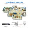 QDVOPHZA 3MP 5MP POE Dome CCTV Camera System Kit Surveillance Security External IP Camera Set Home Street Monitoring 8CH Video NVR(1t,4PCS 3MP Camera_NO Card) view 3