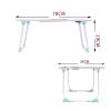 Adjustable Laptop Bed Table - Folding Breakfast Tray, Portable Standing Desk for Coffee, Notebook, and Reading Holder - Ideal for Home & Office Use view 3