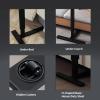 Adjustable Height Standing Laptop Desk,Adjustable Sit to Stand Up Workstation with Keyboard Tray (1, Walnut+Black) view 4