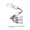 COOLHIYA USB Splitter Hub Silver USB Power Adapter for Laptop Compatible with Disk Keyboard Scanner Hard Drive Fast Data Transfer view 2