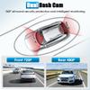 Dual Dash Cam Front and Rear Inside | 720P HD Car DVR Camera | Super Night Bright Light | 140 Wide Angle | 24/7 Parking Monitor with Motion Detection | Loop Recording view 2