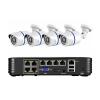 QDVOPHZA H.265+ 4K 8MP POE Ai Motion Detection 3.6mm IP Camera System P2P Audio Outdoor NVR CCTV Video Record Kit(4T,8CH NVR and 4 Camera) view 1