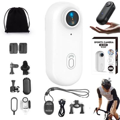Gugliet 4K Waterproof POV Capture Pro, 128GB POV Pro, 2026 New Thumb Action Camera, Ultra Wide Angle Mini Body Camera, Wearable Video Recording for Vlogging, Cycling, Diving (White 4K)