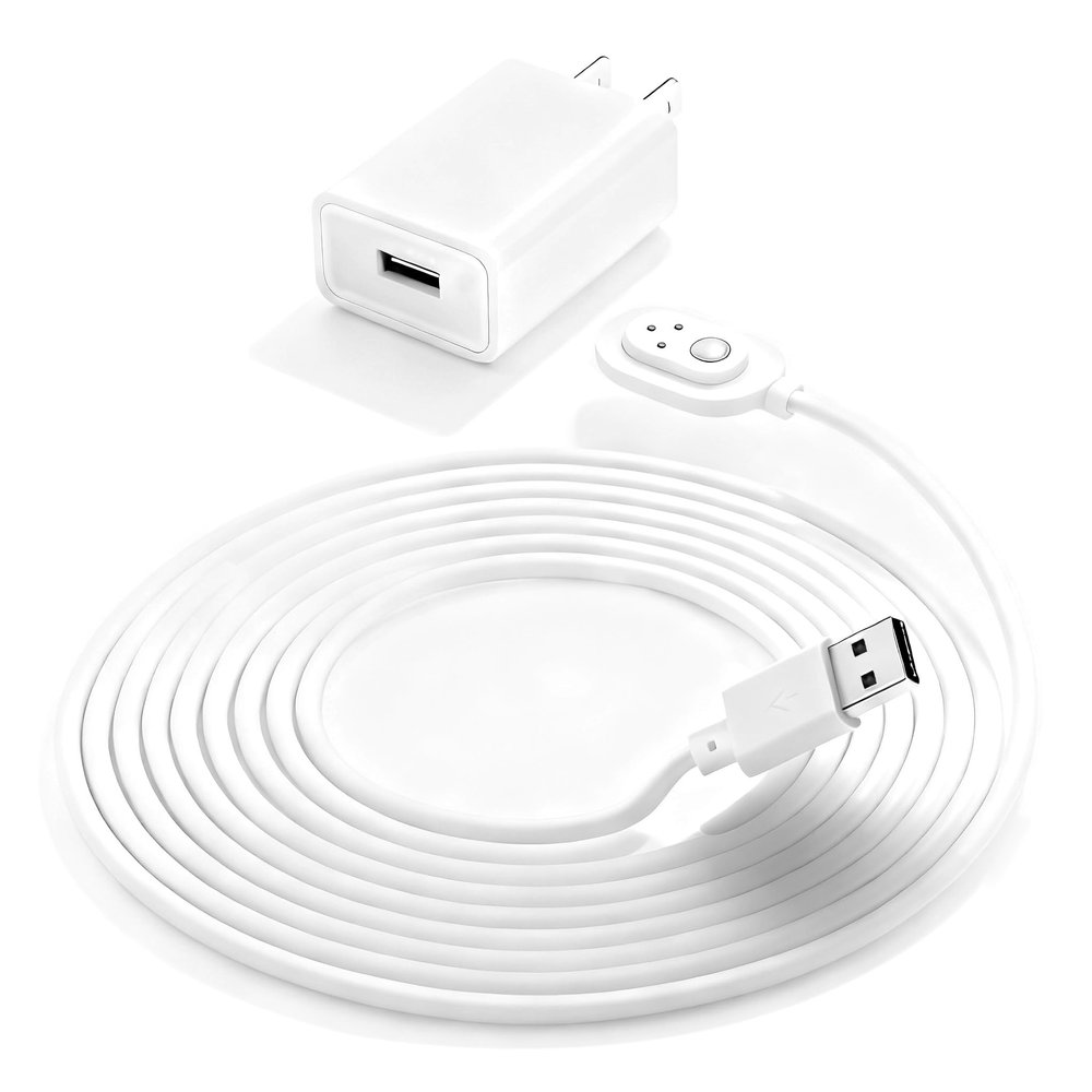 5V Charger Replacement for Arlo Pro 3, Pro 4, Pro 5S 2k, Arlo Ultra, Ultra 2 Security Camera USB Magnetic Cable Cord Power Adapter 3M Not Replacement for Essential Spotlight