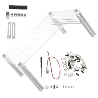 Happyyami Open Air Computer Case Frame Compact DIY Chassis Bracket with Stable Base Stand for Motherboards Space-Saving Open Rack for Testing and Assembly
