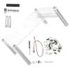 Happyyami Open Air Computer Case Frame Compact DIY Chassis Bracket with Stable Base Stand for Motherboards Space-Saving Open Rack for Testing and Assembly view 1