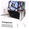 Happyyami Open Air Computer Case Frame Compact DIY Chassis Bracket with Stable Base Stand for Motherboards Space-Saving Open Rack for Testing and Assembly view 2