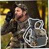 Binocular Harness Breathable Adjustable Hunting Chest Pack with Multi-Pocket Waterproof Hunting Pack for Men and Women, Camouflage|Binoculars view 3
