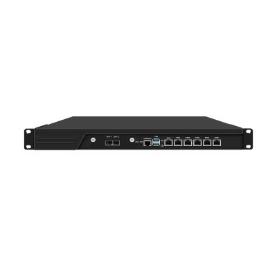 1U Firewall Appliance 10GB, OPNsense, VPN, Network Rackmount, Core I3 12100, RJ16, H61 / B660, 6 x Intel 2.5GbE I226-V, 2 x SFP+ 82599ES, 0 RAM, 0 Storage, Barebone No System
