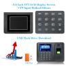 Clocking in Machine, 2.8'' Tft LCD Display Biometric USB Fingerprint Attendance Machine Free Software Password Employee Checking-in Reader for Employees view 4