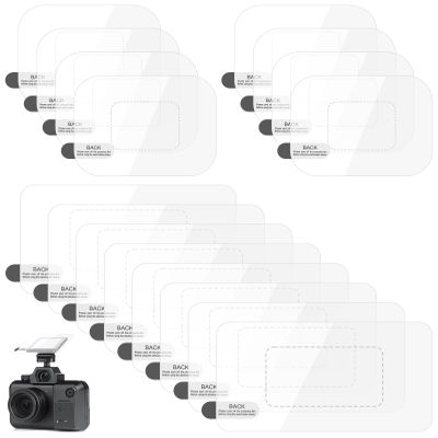 16Pcs Electrostatic Stickers for Dash Cam, Electrostatic Film for Dash Cam & Windows, Clear Scratch-Proof Film, No Residue Adhesive for Windshield Mounting