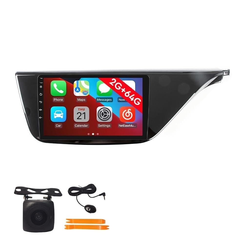 [2G 64G] Android Car Stereo FM Radio Carplay Android Auto 10.1" Touchscreen Headunit Media Player with Backup Camera for Ford Territory 2019