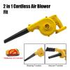Kguiewr Compressed Air Duster, 2 in 1 Cordless Air Blower & Vacuum Cleaner Electric Dust Computer Collector Leaf Duster Power Tools,Handheld Blower view 3