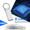 32GB 10Pcs Personalized Custom USB 2.0 Flash Drive, Bulk Customize Metal Thumb Drives with Keychains, Customized Your Logo & Text on Mini Memory Sticks for School/Photography/Company view 2