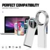 32GB 10Pcs Personalized Custom USB 2.0 Flash Drive, Bulk Customize Metal Thumb Drives with Keychains, Customized Your Logo & Text on Mini Memory Sticks for School/Photography/Company view 3