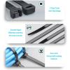 100pcs Reusable Nylon Cable Ties  Self-Locking Wire Zip Ties, Heavy Duty Plastic Fastening Straps For Cable Management, Black, Heat Resistant -20~120(3x80mm) view 2